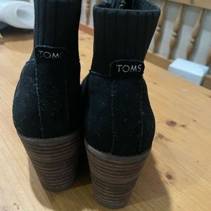 TOMS wedge booties. Worn once. Too snug.